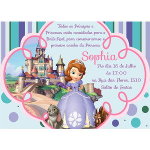Convite princesa Sofia